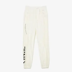 Lacoste Nautical Print Track Pants in Cream