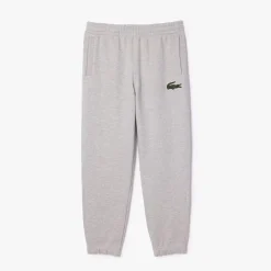 Lacoste Organic Cotton Fleece Sweatpants in Grey