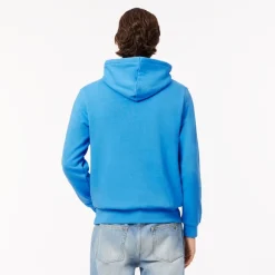 Lacoste Organic Cotton Hoodie in Blue