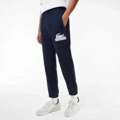 Lacoste Organic Cotton Sweatpants in Navy