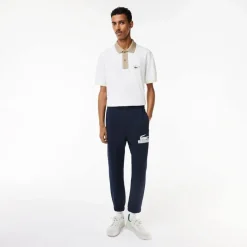 Lacoste Organic Cotton Sweatpants in Navy
