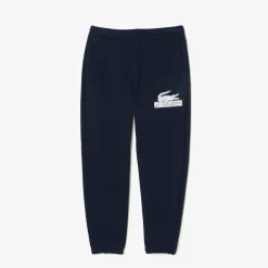 Lacoste Organic Cotton Sweatpants in Navy