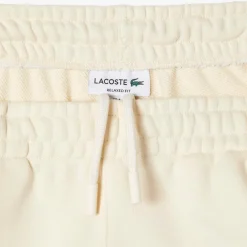 Lacoste Organic Cotton Track Pants in Cream