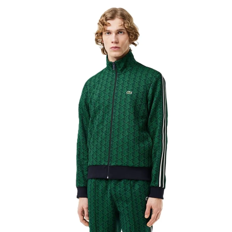 Lacoste Over Print Tracksuit Top in Multi