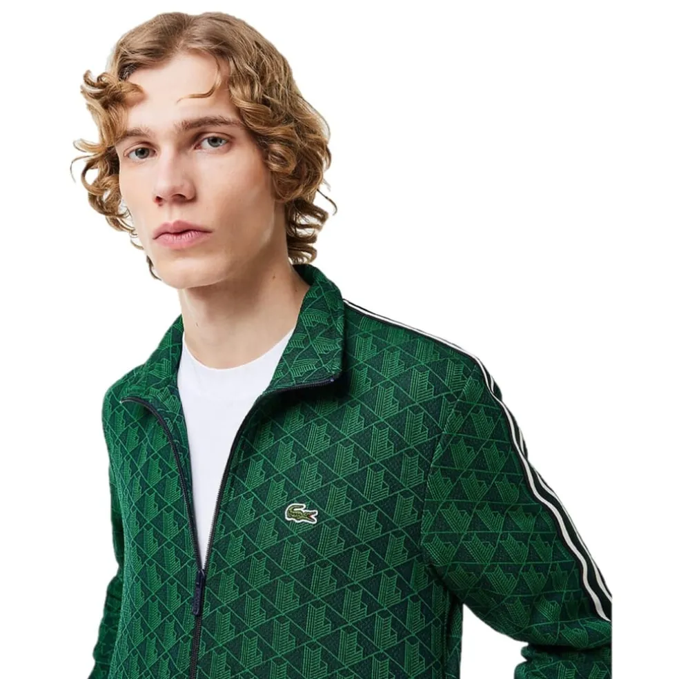 Lacoste Over Print Tracksuit Top in Multi