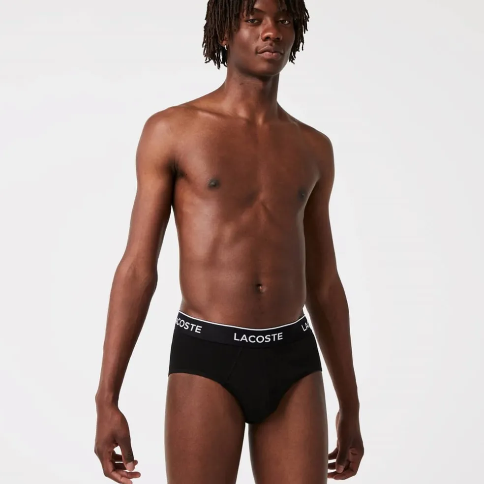 Lacoste Pack Briefs in Black