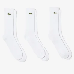 Lacoste Pack Crew Socks in White