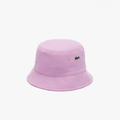 Lacoste Piqué Bucket Hat in Pink
