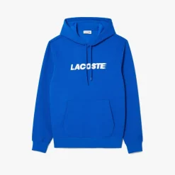 Lacoste Piqué Hoodie in Blue