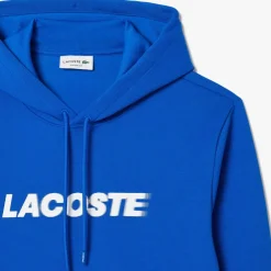 Lacoste Piqué Hoodie in Blue