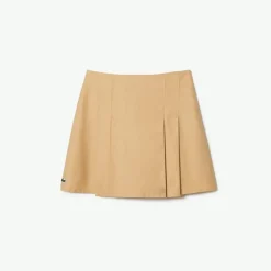 Lacoste Pleated Skirt in Beige