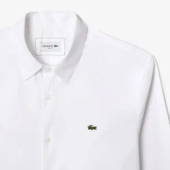 Lacoste Poplin Shirt Sn61 in White