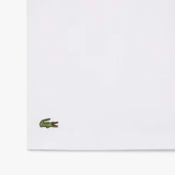 Lacoste Print Cotton T-Shirt in White