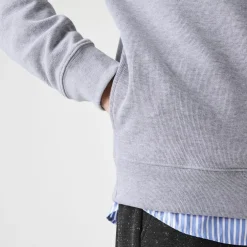 Lacoste Quarter Zip Fleece in Grey