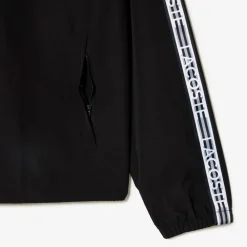 Lacoste Recycled Polyester Track Jacket in Black