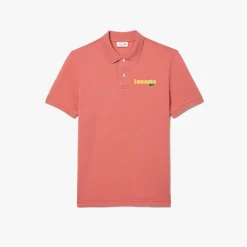 Lacoste Regular Fit L.12.12 Washed Effect Polo Shirt in Red
