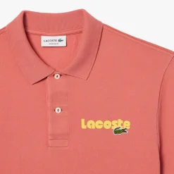 Lacoste Regular Fit L.12.12 Washed Effect Polo Shirt in Red