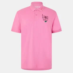 Lacoste Regular Fit Short Sleeve Polo Shirt in Pink