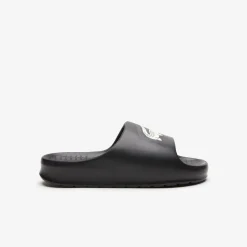 Lacoste Serve 2.0 Sliders in Black-White
