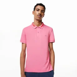Lacoste Slim Fit Movement Polo Shirt in Pink