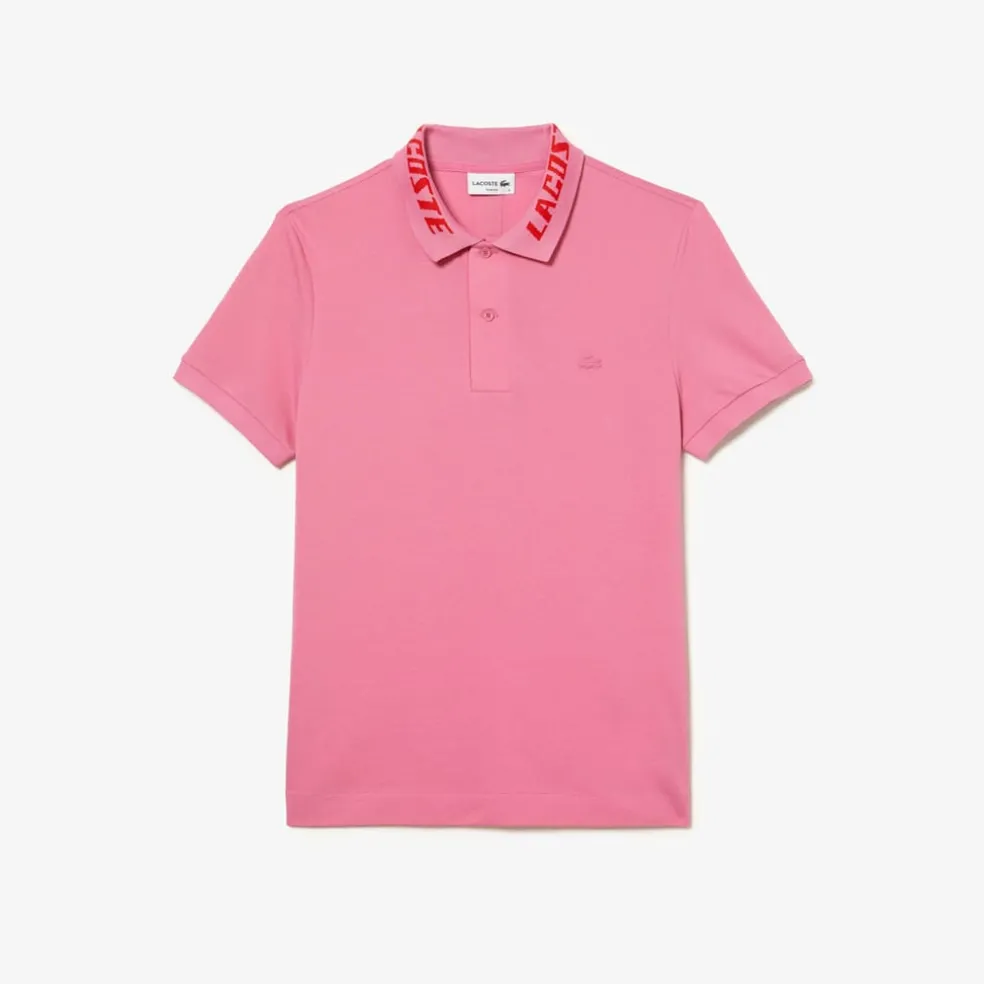 Lacoste Slim Fit Movement Polo Shirt in Pink