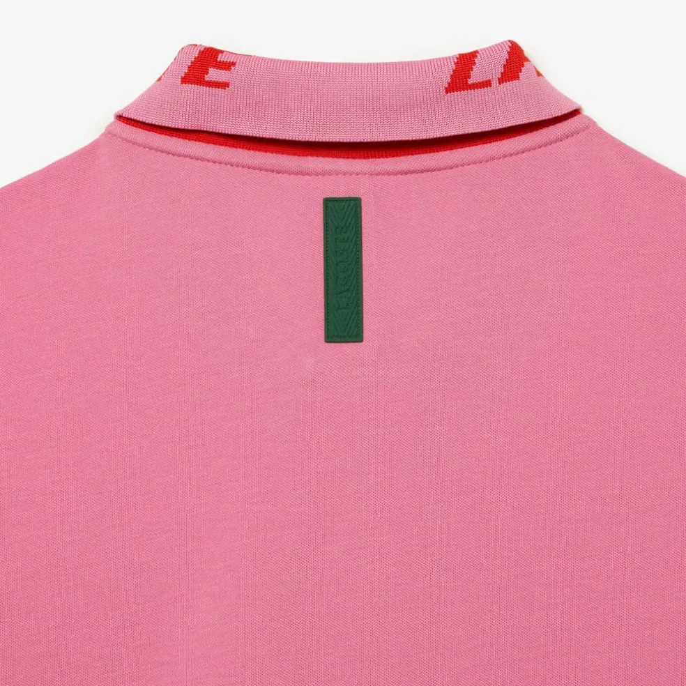 Lacoste Slim Fit Movement Polo Shirt in Pink