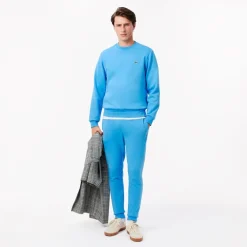 Lacoste Slim Fit Organic Cotton Joggers in Blue