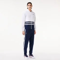 Lacoste Sport Hooded Long Sleeve Tracksuit in White