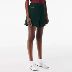 Lacoste Sport Lightweight Stretch Taffeta Golf Shorts in Green