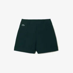 Lacoste Sport Lightweight Stretch Taffeta Golf Shorts in Green