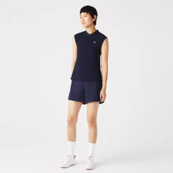 Lacoste Sport Sport Organic Cotton Golf Polo Shirt in Navy