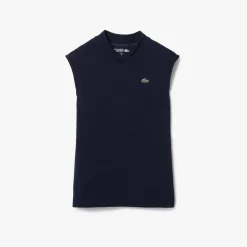 Lacoste Sport Sport Organic Cotton Golf Polo Shirt in Navy