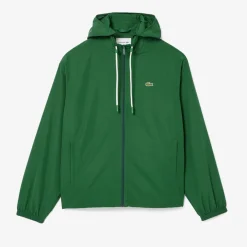 Lacoste Sportsuit Jacket with Removeable Hood in Green