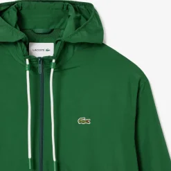 Lacoste Sportsuit Jacket with Removeable Hood in Green