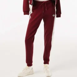 Lacoste Sporty & Rich Stretch Track Pants in Red