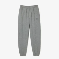 Lacoste Straight Leg Embroidered Sweatpants in Grey