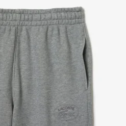 Lacoste Straight Leg Embroidered Sweatpants in Grey