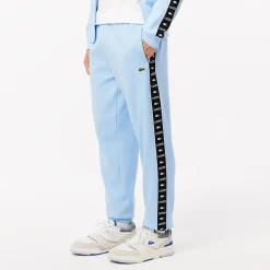 Lacoste Tapered Leg Sweatpants in Light Blue