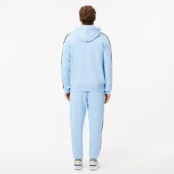 Lacoste Tapered Leg Sweatpants in Light Blue