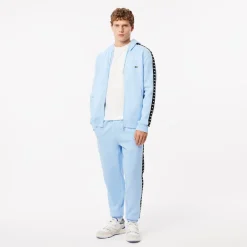 Lacoste Tapered Leg Sweatpants in Light Blue