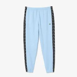 Lacoste Tapered Leg Sweatpants in Light Blue