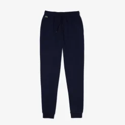 Lacoste Womens Lightweight Fleece Jogging Pants in Navy