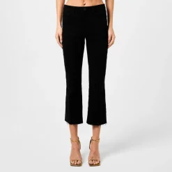 LAgence Kendra Cropped Flare Jeans in Black