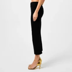 LAgence Kendra Cropped Flare Jeans in Black