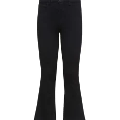 LAgence Kendra Cropped Flare Jeans in Black