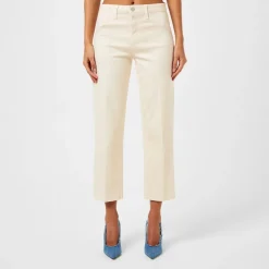 LAgence Wanda Jean Straight Leg Pants in Cream