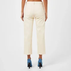 LAgence Wanda Jean Straight Leg Pants in Cream