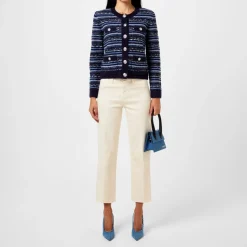 LAgence Wanda Jean Straight Leg Pants in Cream