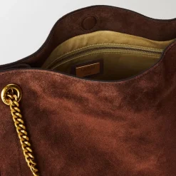 Lauren by Ralph Lauren Bradley Shopper Tote with Detachable Strap in Brown