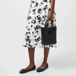 Lauren by Ralph Lauren Cameryn Tote with Detachable Strap in Black